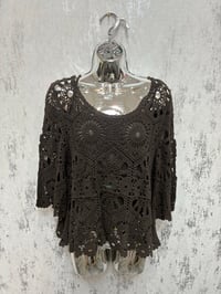 Image 7 of Pippa Crochet Bell Sleeve Top 
