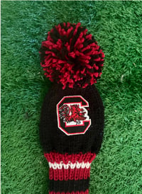 Image 4 of South Carolina GAMECOCKS custom Golf Club Cover hand knit logo College football fan  gift-1e880226