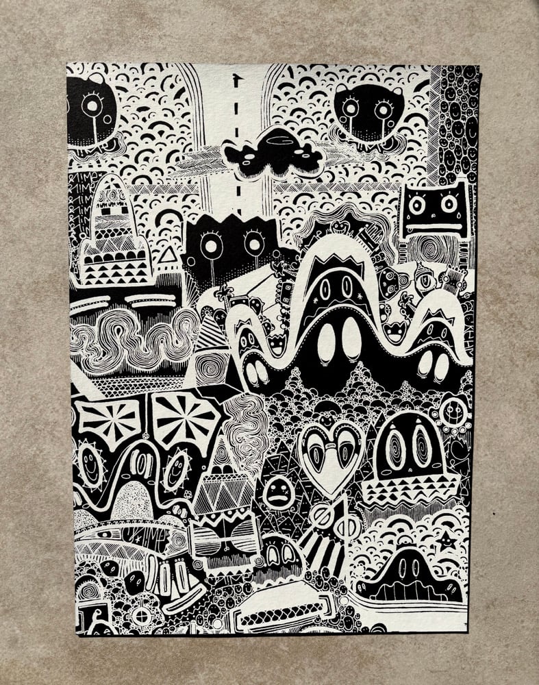 Image of Print en Sérigraphie - White Paradise