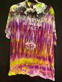 Image 1 of XL Party At Your Own Pace Tie Die Shirt