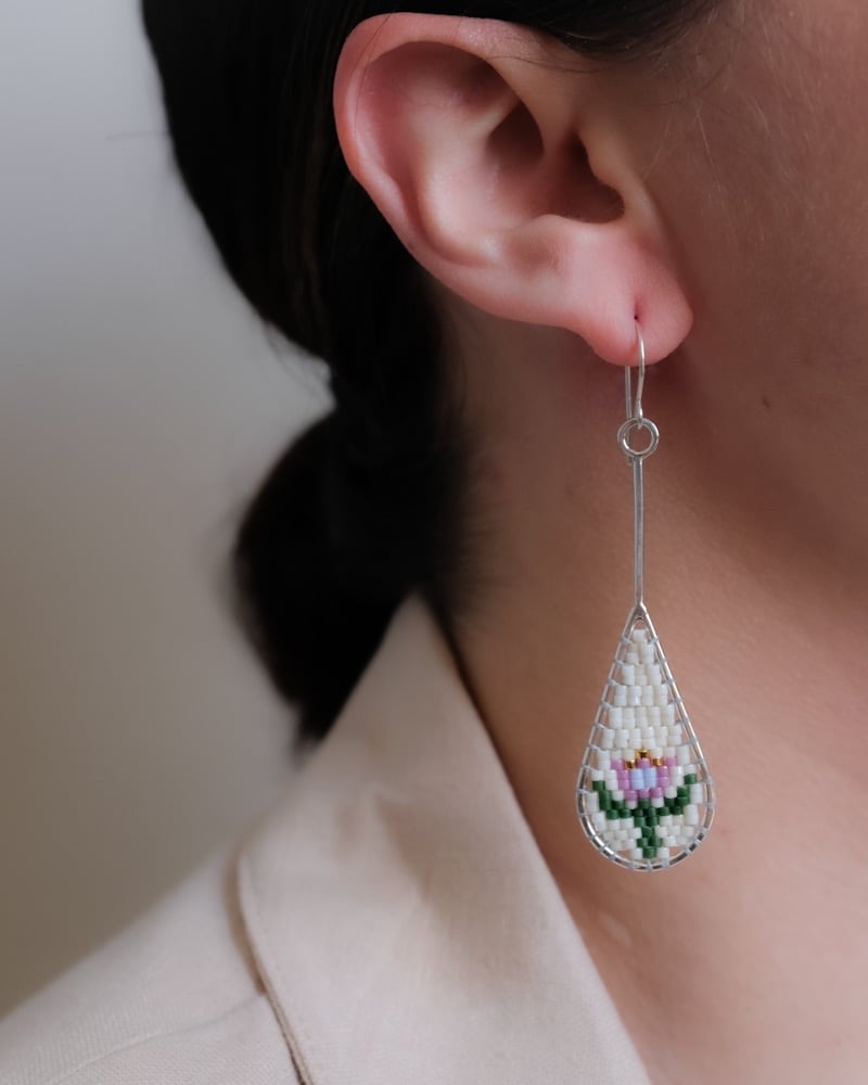 Image of Edith with Flowers