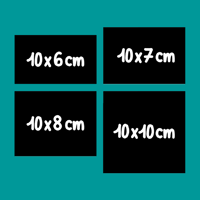 Image 1 of Custom Black Stickers (1000u.)