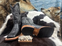 Image 2 of Crocodile Black Cowboy Boots