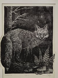 Image 4 of Marevolp • Linocut paper print