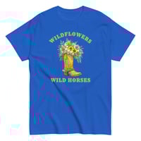 Image 9 of Unisex classic tee, Wildflowers Wild Horses Cowgirl Western Boot Sunflowers Tee