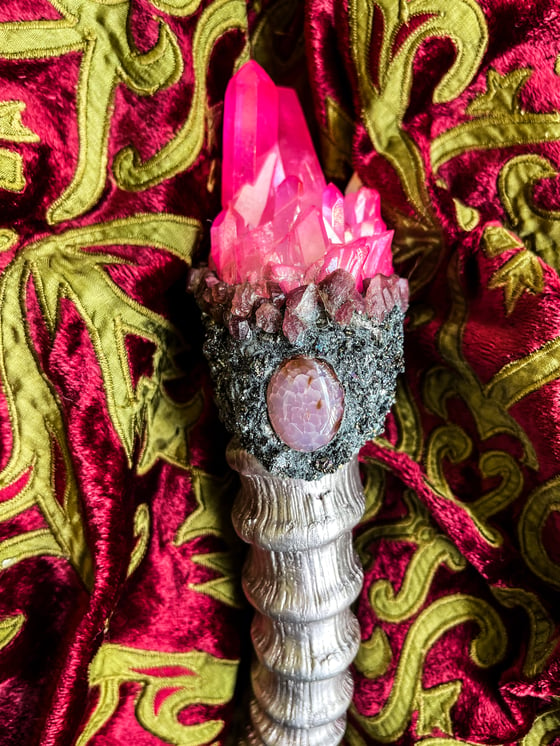 Image of Rose Gold & Pink Aura Quartz - Ritual Rattler
