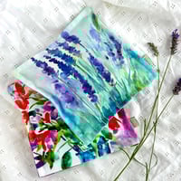 Image 4 of Happy Flowers Lavender Pillow