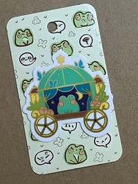 Green Carriage: Vinyl Sticker 2 in