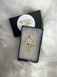 Iced Cross Charm