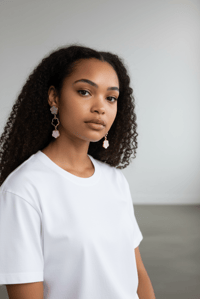 Image 4 of Ivory Clover Earrings 