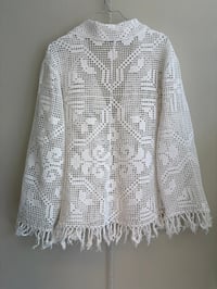 Image 7 of Unisex crochet blazer (m/l)