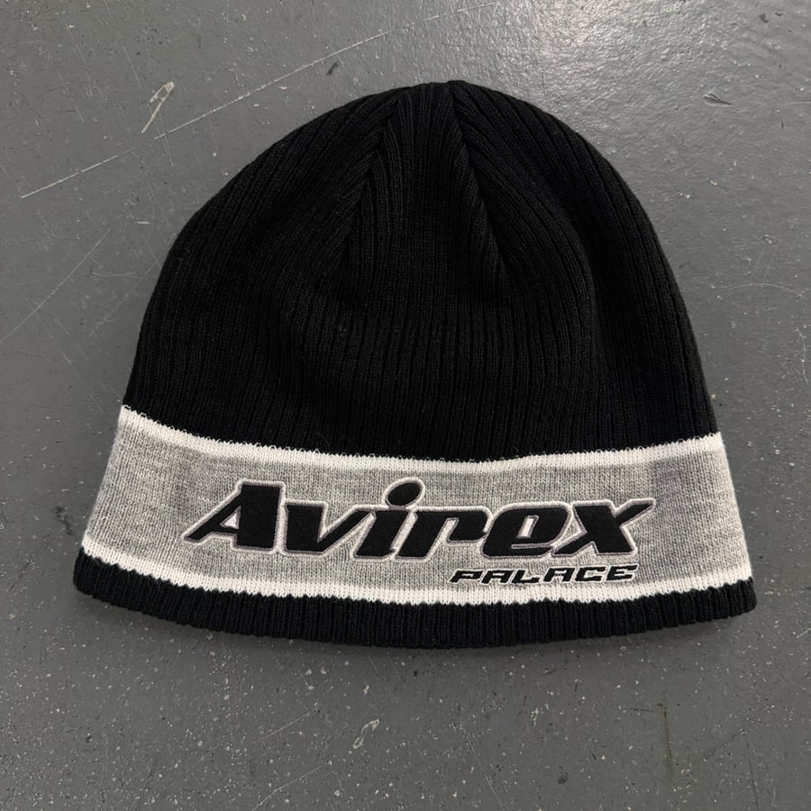 Image of BNWT AW 23 Palace x Avirex Nein Cuff Beanie