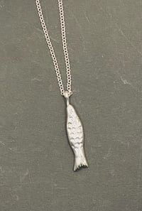 Image 2 of Silver fish pendant 4cm or 5cm long 