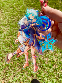 Image 4 of Genshin Impact Pairing Charms 3 in-5 in Charms Holographic
