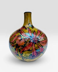 Image 2 of “Honeysuckle” reduction lustre vase