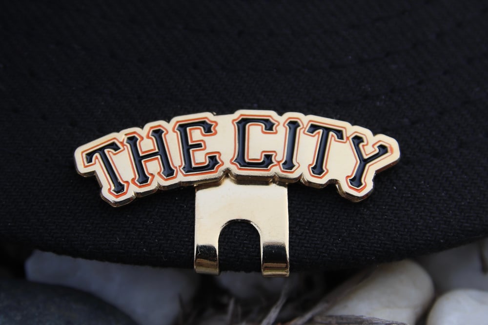 Image of San Francisco City Pin Hat Clip - OG Black/Orange