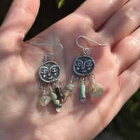 Image 6 of Made to order Moon face earrings