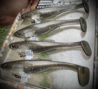 Image 3 of 6” Cutt Throat RIGGED Swimbaits - “CRICK CHUB”