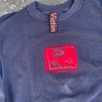 Image 2 of Victim embroidered chicken dick patch crewneck Medium