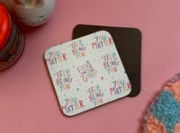 Image 3 of Pastel quotes coasters