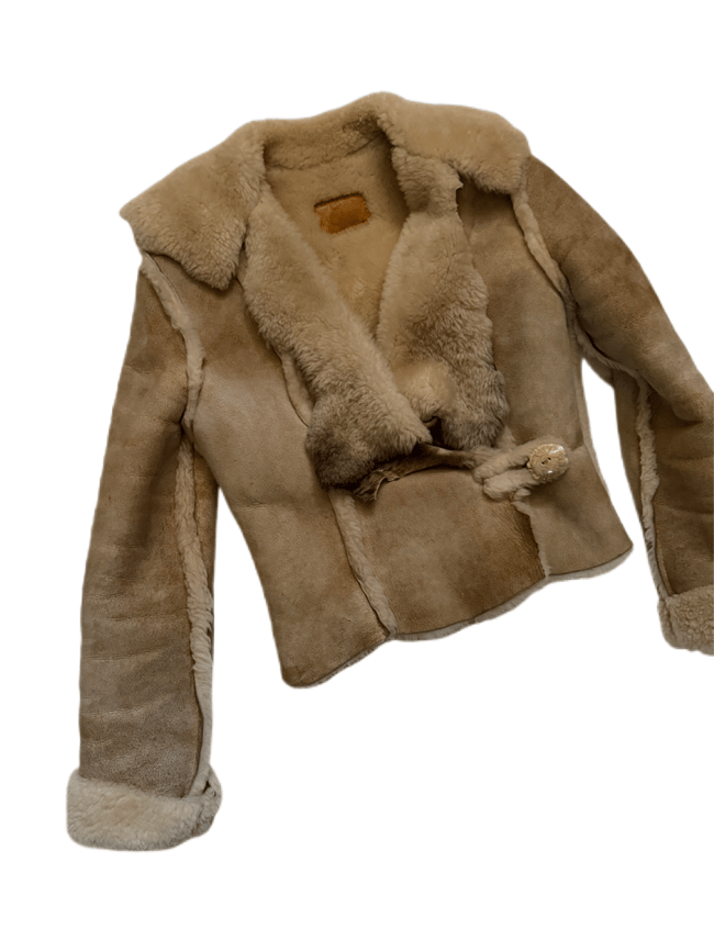 early 1970s sheepskin Mountain Rhythm designer coat jacket leather suede 