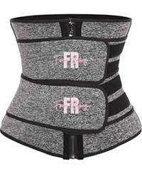 Image 1 of Forever Roshay Logo Corset Body Shaper Seamless Sweat Black Workout Waist Trainer