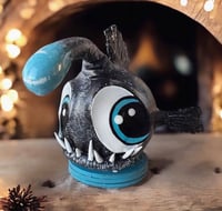 Sweet Angler fish - Handmade Clay sculpture - cute decor