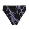 Lightning bolt high-waisted bikini bottom