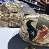 Image 1 of New Era 59Fifty Real Tree / Black CapGhoul 
