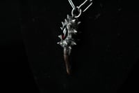 Image 7 of Dead Good spikey pheasant toe garnet necklace