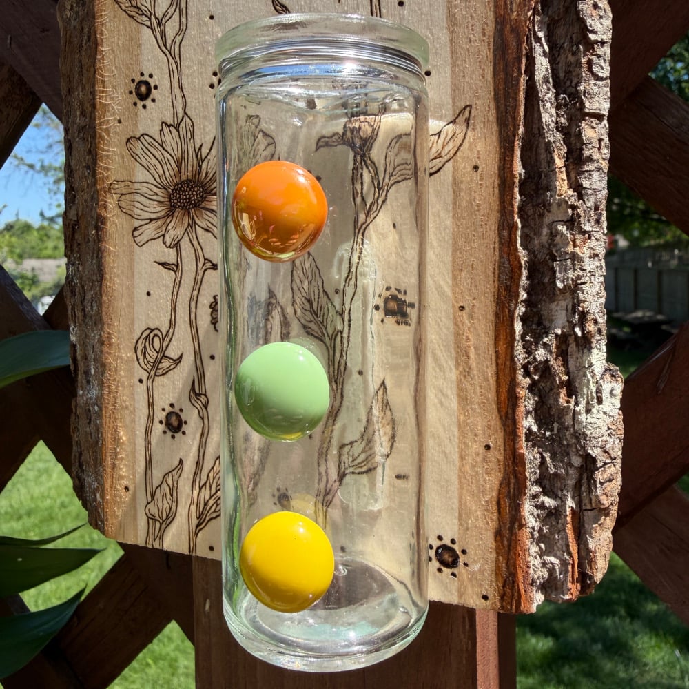 Image of sun seeker propagation station wood art