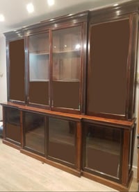 Image 1 of Large antique display cabinet 