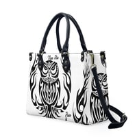 Image 2 of Women's PU Leather Pueo Print Handbag