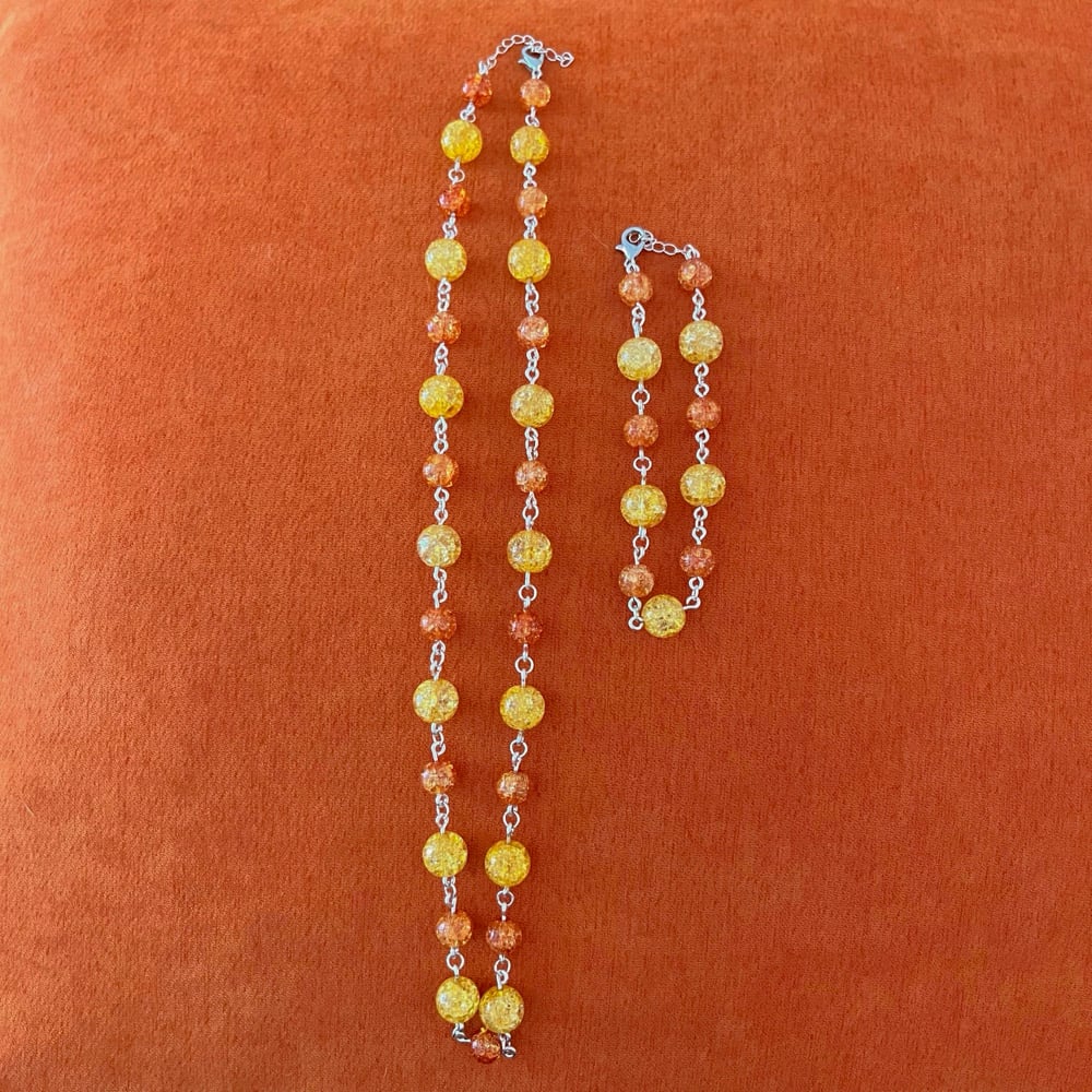 Image of matching fall jewelry set