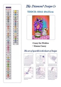 Image 4 of Crazy for Pickles Full Size Diamond Painting by Emma Casey
