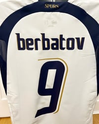 Image 4 of Tottenham Hotspur “BERBATOV 9” 2006/07 Home Cup Shirt + UEL patch (S)