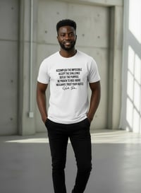 Image 2 of YB White Motivational Graphic T-Shirt