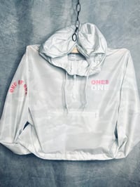 Image 1 of 🌹women’s crop wind breaker - white camo