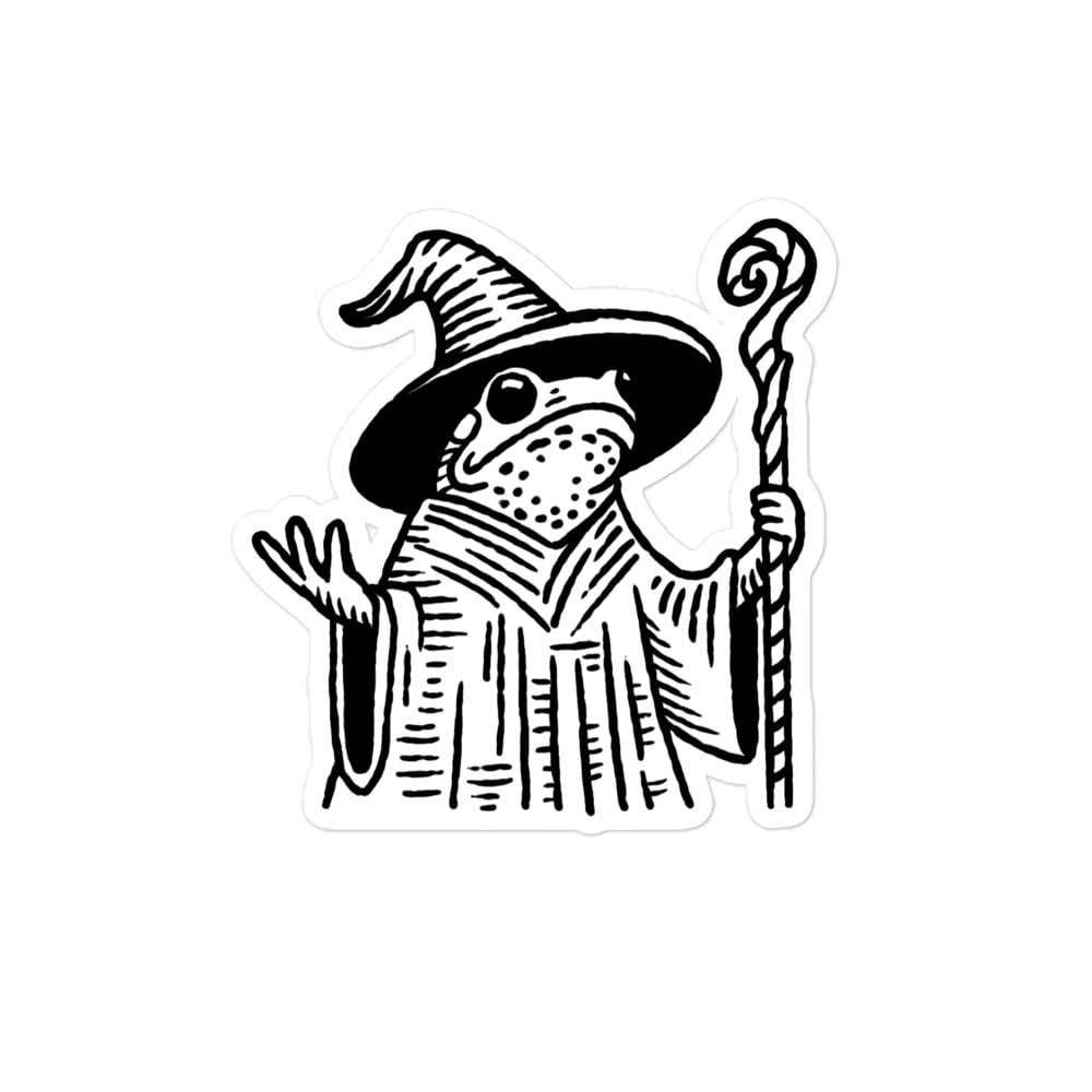 Image of Frog Wizard VI sticker