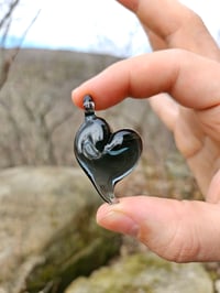 Image 3 of Charcoal Heart Pendant