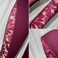 Image 4 of Dakota in deep burgundy (plumb)