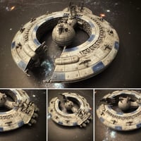Image 3 of Star Wars Armada CIS Lucrehulk Battlecruiser Raw/Unpainted -or- Hand Painted Model 3D 14k Resin