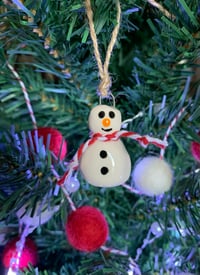 Image 6 of Hanging Snowman Decoration.