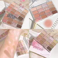 Image 12 of Love the 16-color eye shadow plate, pearlescent matte lying silkworm, brighten the low-saturated ear