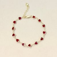 Image 2 of Red Heart Bracelet