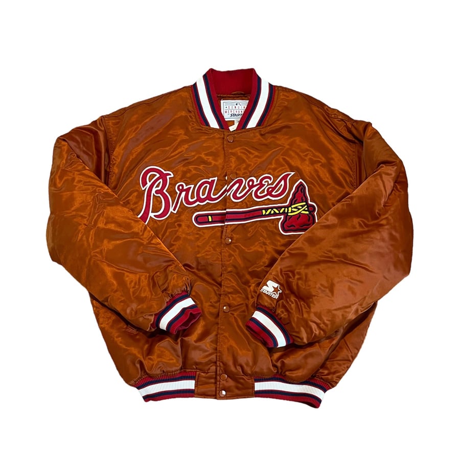 Image of Atlanta Braves Starter Jacket (Burnt Orange) 