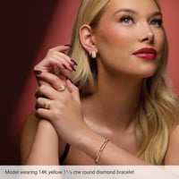 Image 5 of 7” Pavé paperclip link bracelet 