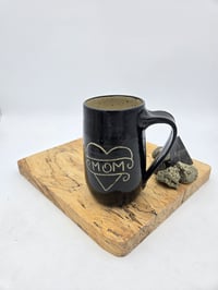 Image 2 of Black Mom Heart Mug