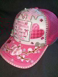 Image 2 of Cancer Awareness Hat