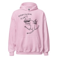Image 3 of everything hurts Unisex Hoodie